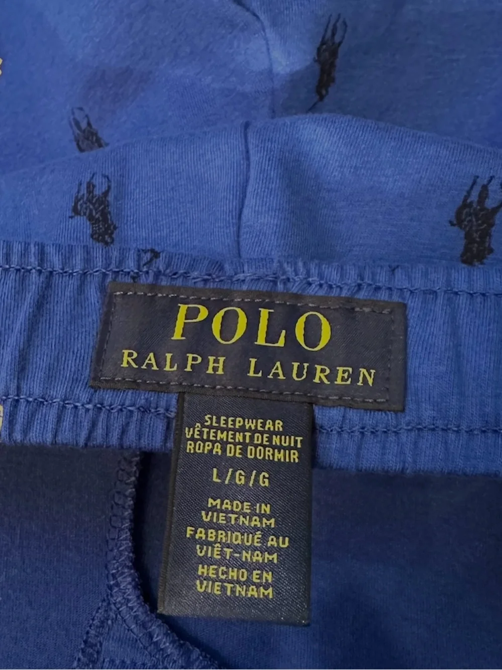 Polo Ralph Lauren 100% Cotton Knit Jogger Pants (Sleepwear) in Heritage Royal